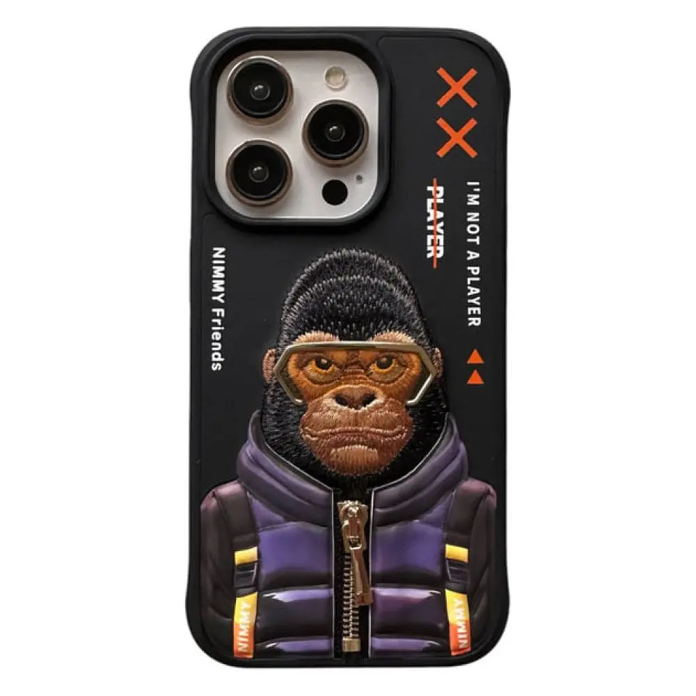 Чохол Nimmy 3D Matal Buttons Apple iPhone 15 Gorilla Black