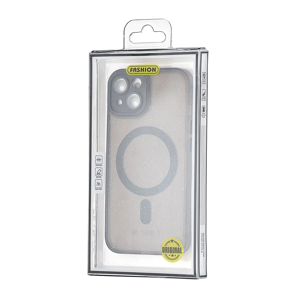 Чохол Splatter with MagSafe Protected Camera iPhone 14 Black - фото 2