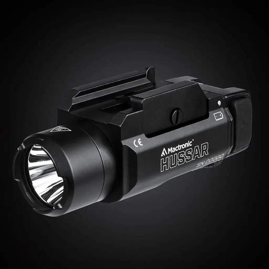 Фонарь подствольный тактический Mactronic Hussar 1050 лм 250 м Cree XP-L Picatinny Glock CR123A RCR123A DSS IPX6 черный - фото 3