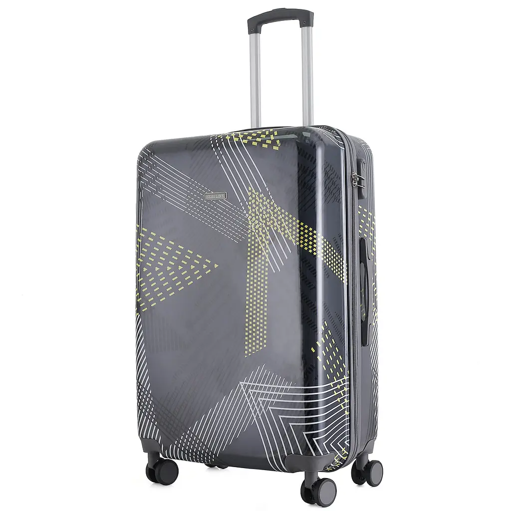 Валіза велика Semi Line 28 дюймів (L) Polycarbonate/ABS-Plastic Black Pattern (T5651-3)