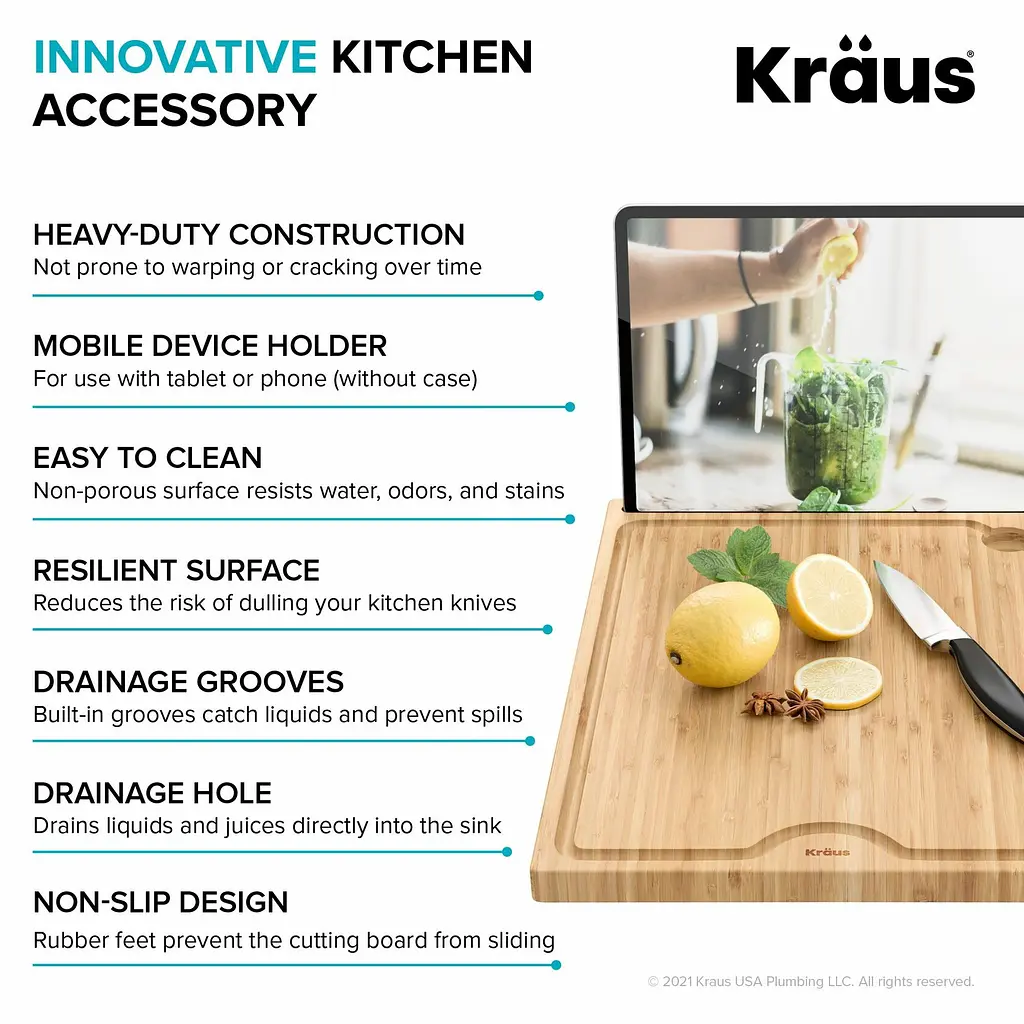 Дошка для нарізання Kraus KCBT-WS103BB - фото 9