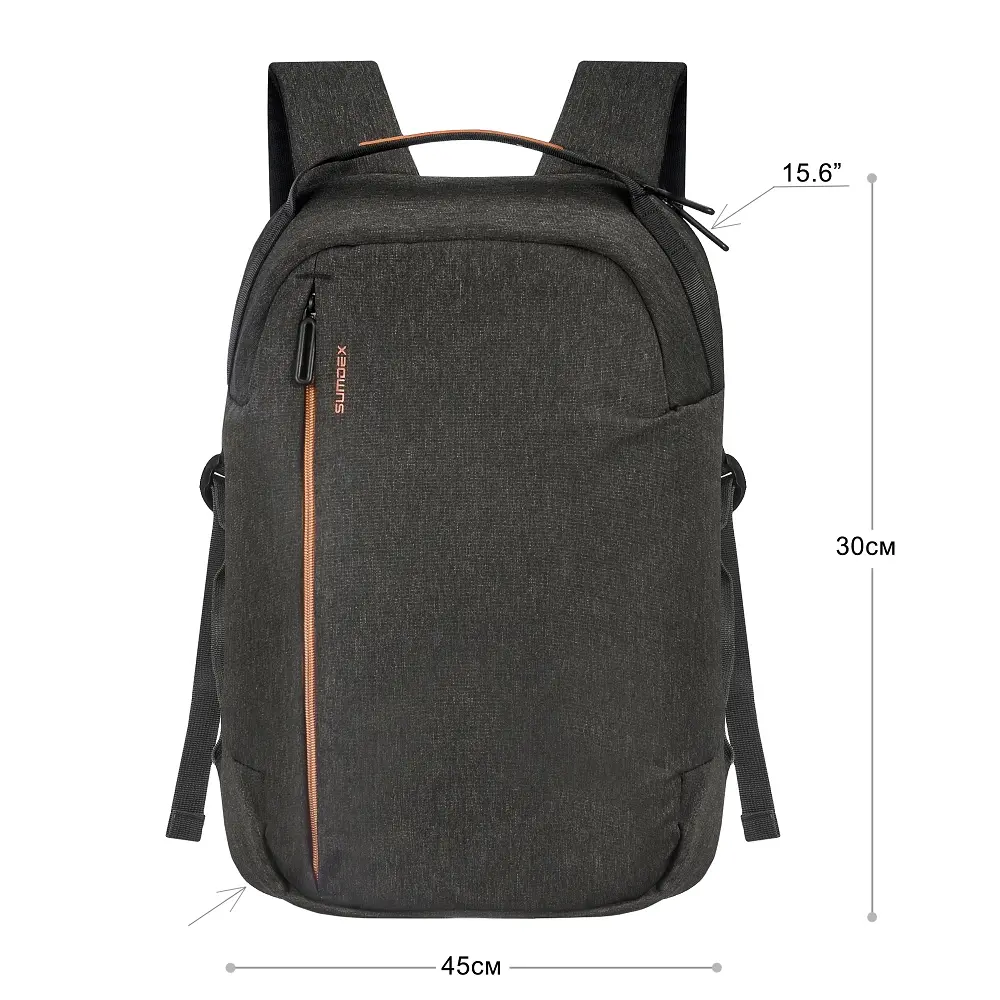 Рюкзак для ноутбука 15.6" Sumdex PON-268GB Grey поліестер/нейлон 38.5 x 31 x 9 см - фото 5