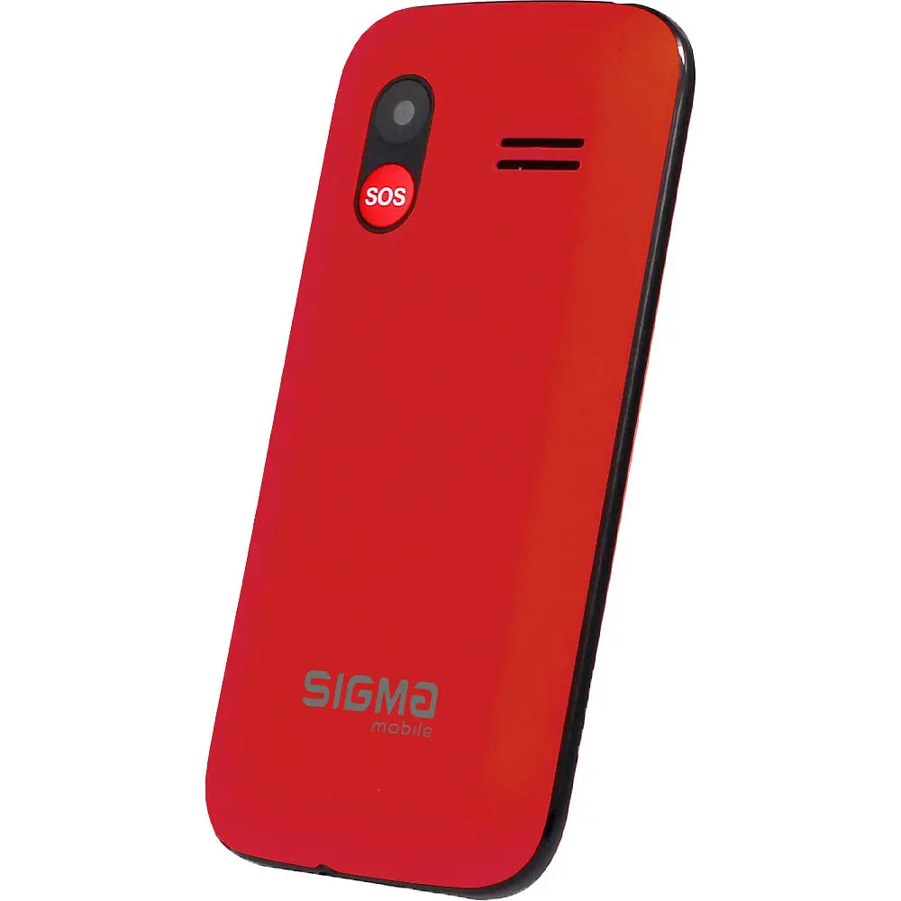 Мобільний телефон бабушкофон Sigma Mobile Comfort 50 HIT Red - фото 4