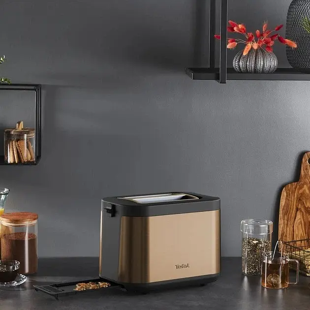 Тостер Tefal Coppertinto 850 Вт бронзовий (TT430G10) - фото 4