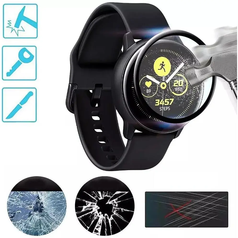 Защитная пленка BeCover для Samsung Galaxy Watch Active 2 40mm SM-R830 Black (706035) - фото 5
