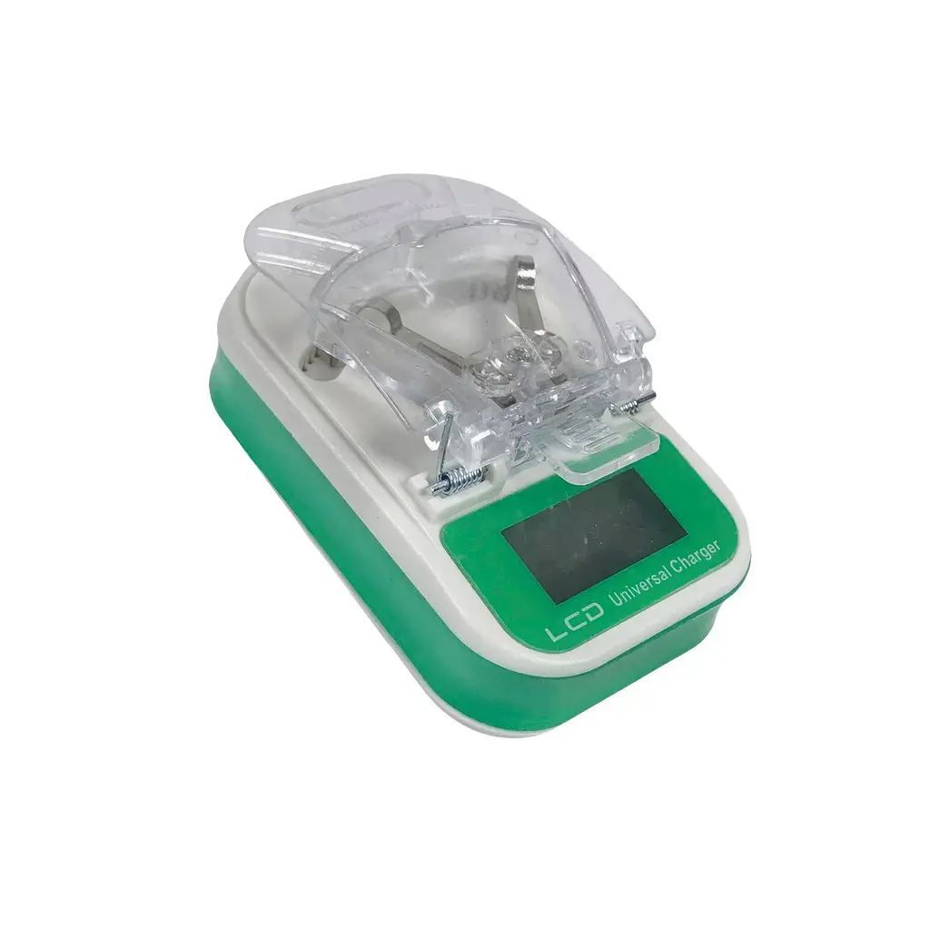 Адаптер живлення жабка біло-зелена зарядка жабка для батареї LCD USB Charger HY02 4.2V 0.3A - фото 7