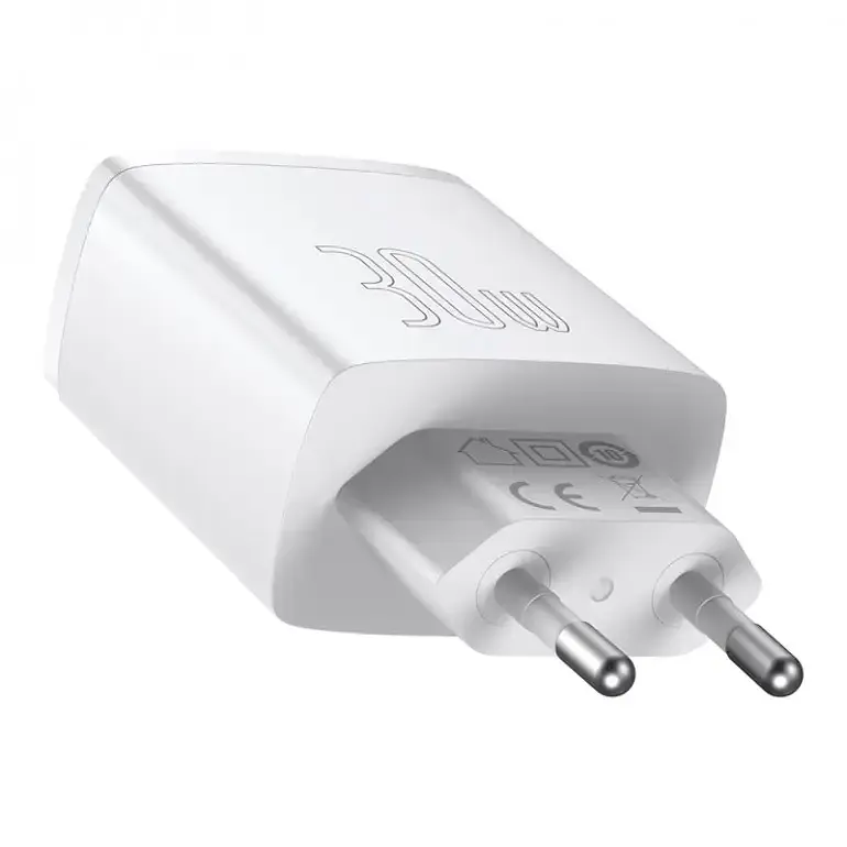 Адаптер живлення 3 порти Baseus 2 USB + Type-C 30 W CCXJ-E02 зарядне швидке - фото 3