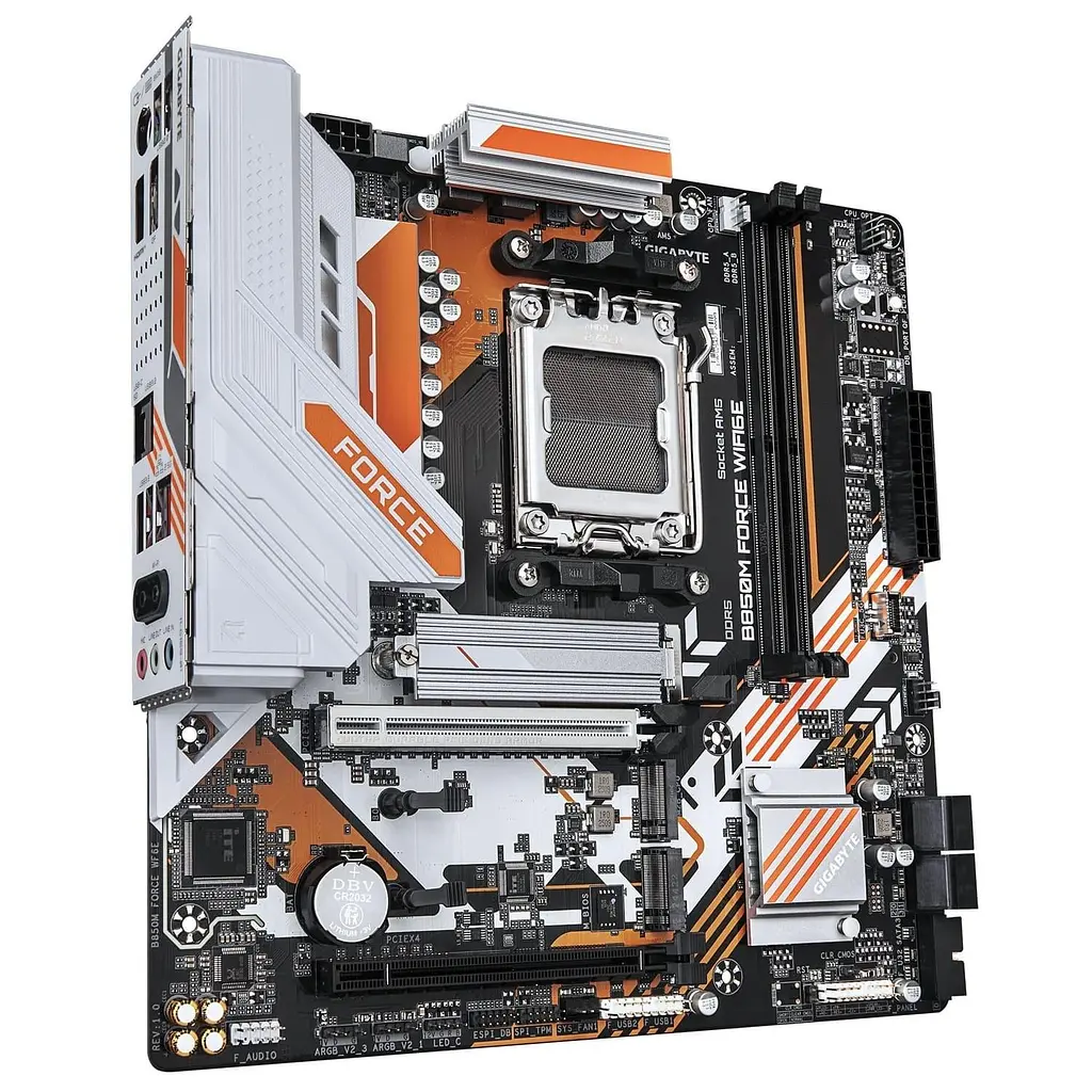 Материнська плата GIGABYTE B850M FORCE WIFI6E (B850M FORCE WIFI6E) (Socket AM5, AMD B850, Micro-ATX) - фото 2