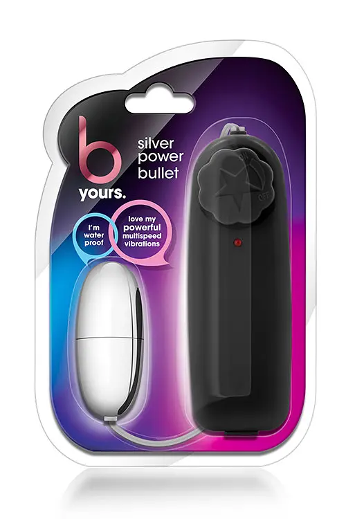 Виброяйцо B Yours Silver Power Bullet Black - фото 2