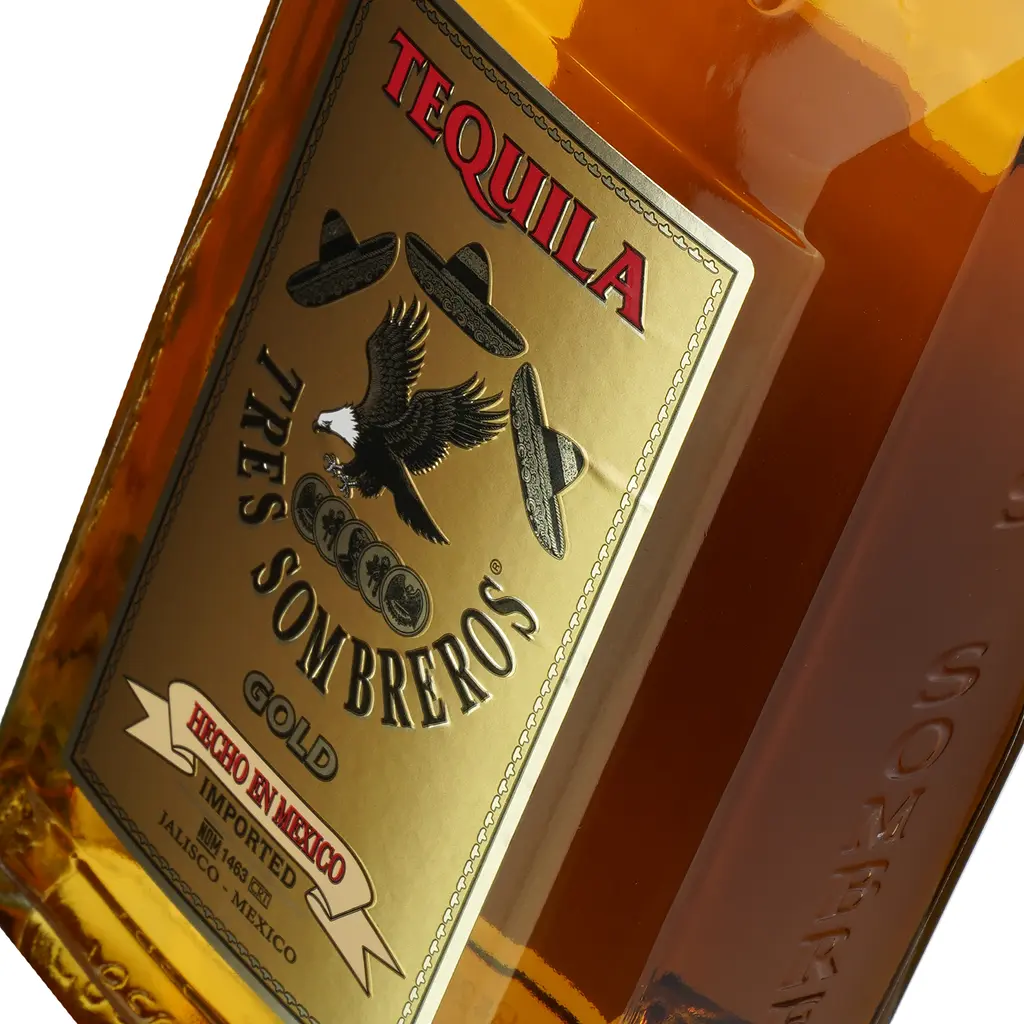 Текіла Tres Sombreros Gold, 38%, 0,7 л - фото 5
