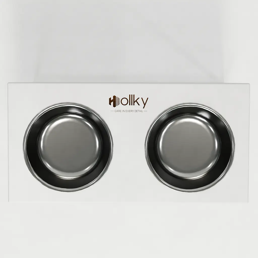 Hollky Base XL40 — миски на підставці для великих собак (2 × 1,8 л, висота 40 см) - фото 3