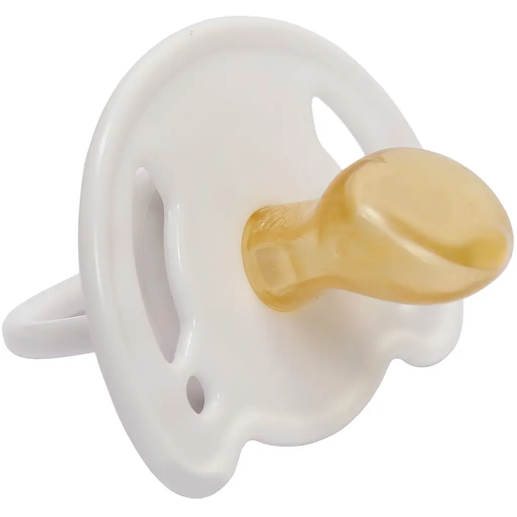 Пустышка латексная Курносики Я люблю гратися ортодонтическая 6+ мес. белая (7018/6+ грат) - фото 2