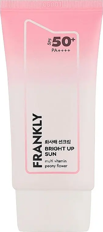 Крем сонцезахисний з вітамінами 50 мл Frankly Bright Up Sunscreen SPF 50+