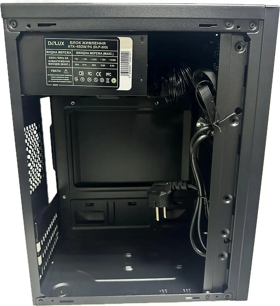 Корпус Delux MK 350 Чорний 450W 12Fan - фото 5
