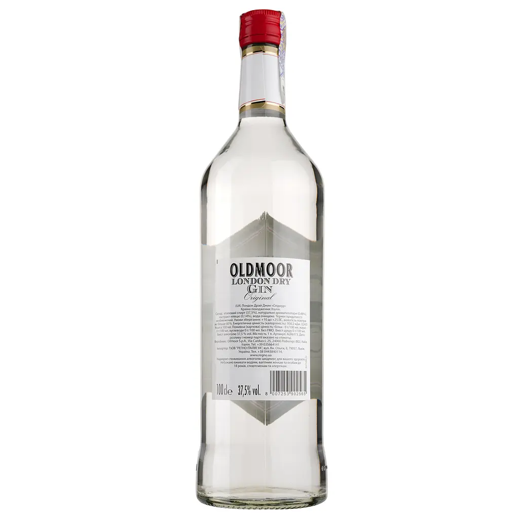 Джин Dilmoor Oldmoor 37.5%,1 л - фото 2