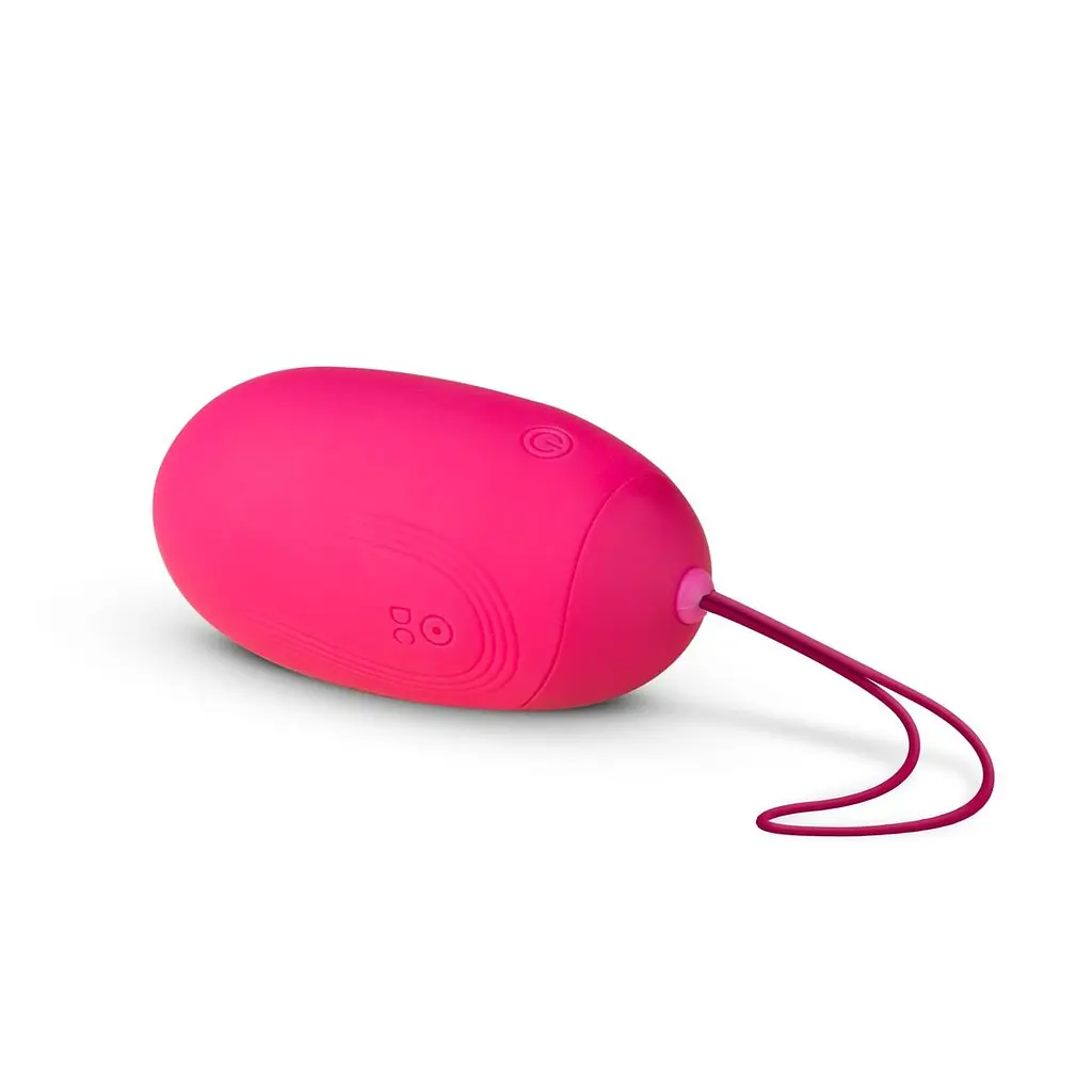 Віброяйце XL Easytoys, з дистанційним пультом, силіконове, рожеве, 8 х 3.8 см - фото 3