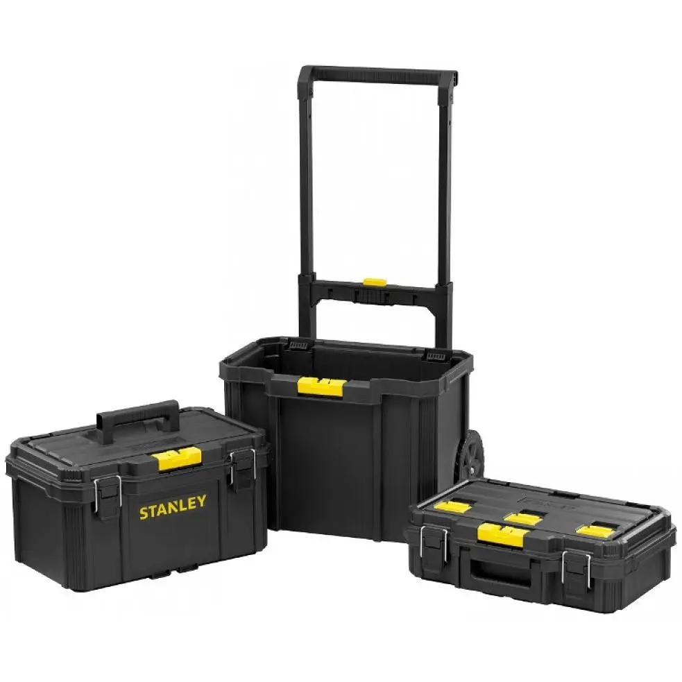 Ящик для інструмента Stanley Quicklink модульний 3 секції на колесах 80 л 75.1x55x41 см (STST83319-1) - фото 2