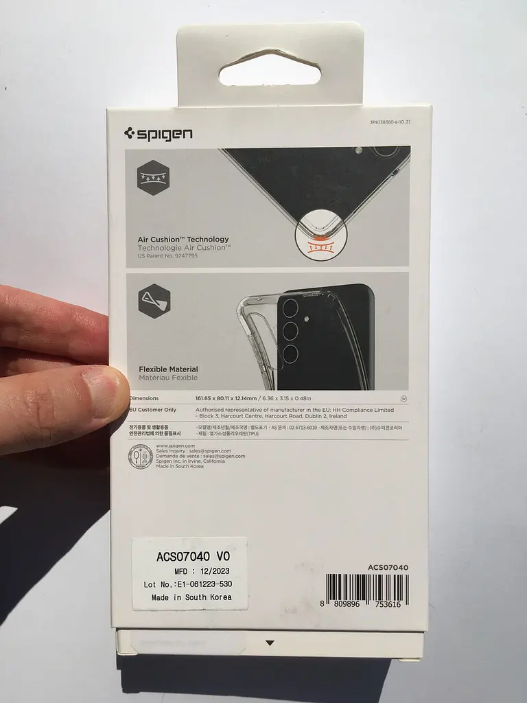 Оригінальний силіконовий чохол Spigen Liquid Crystal Flex для Samsung Galaxy S23 FE (6.4") ACS07040 - фото 9