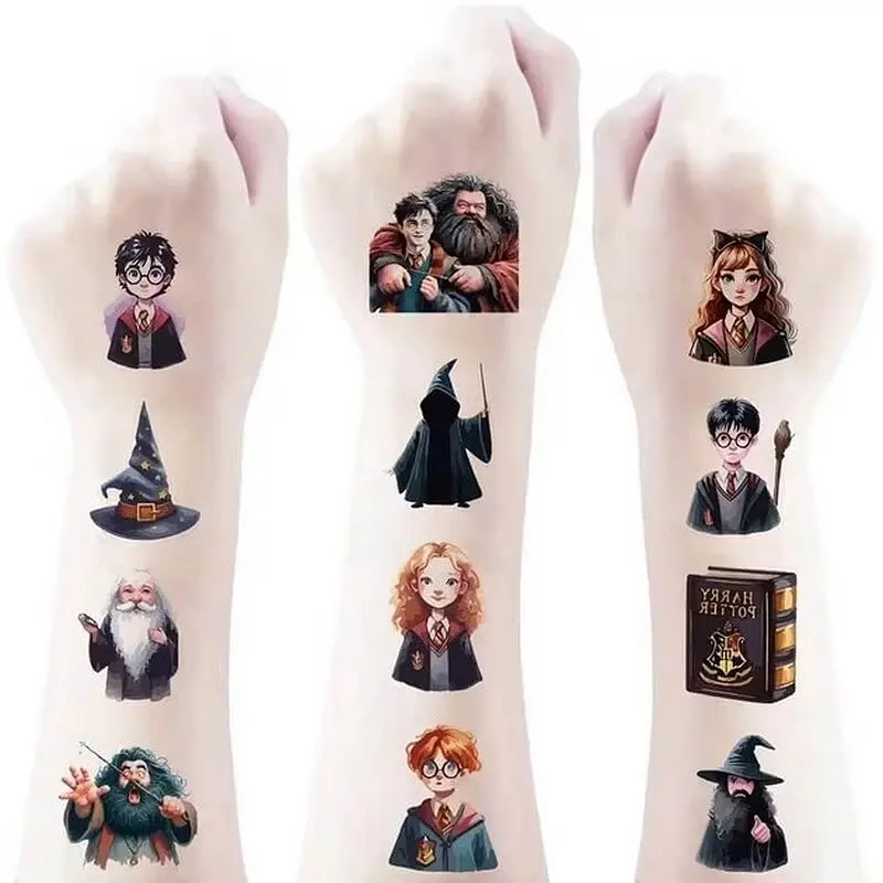 Дитячі тимчасові тату "Гаррі Поттер та інші" Potter-mini-tattoo-20, 5х5 см - фото 2