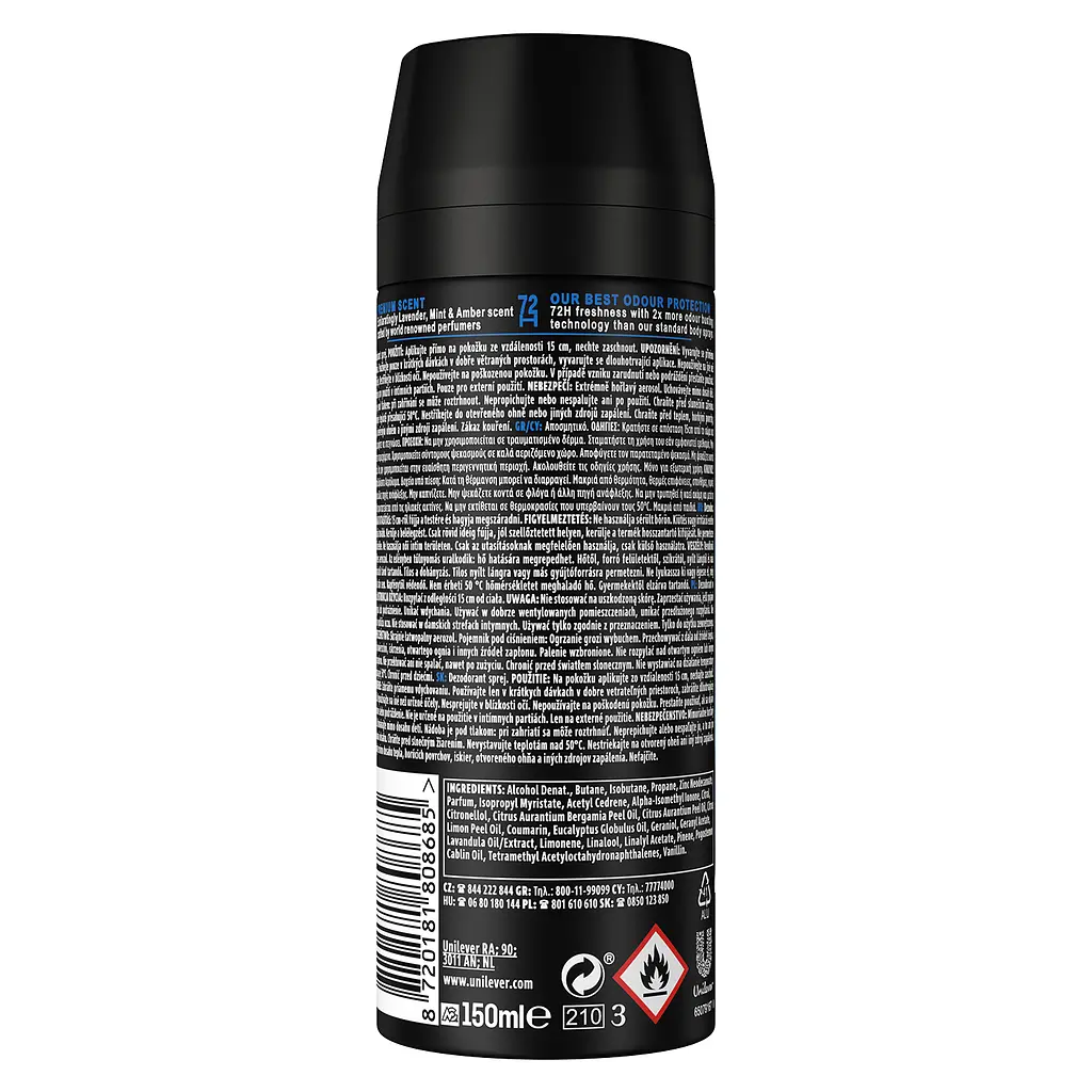 Дезодорант Axe аер файн фрагранс блу лавандер 72 год 150 мл - фото 2