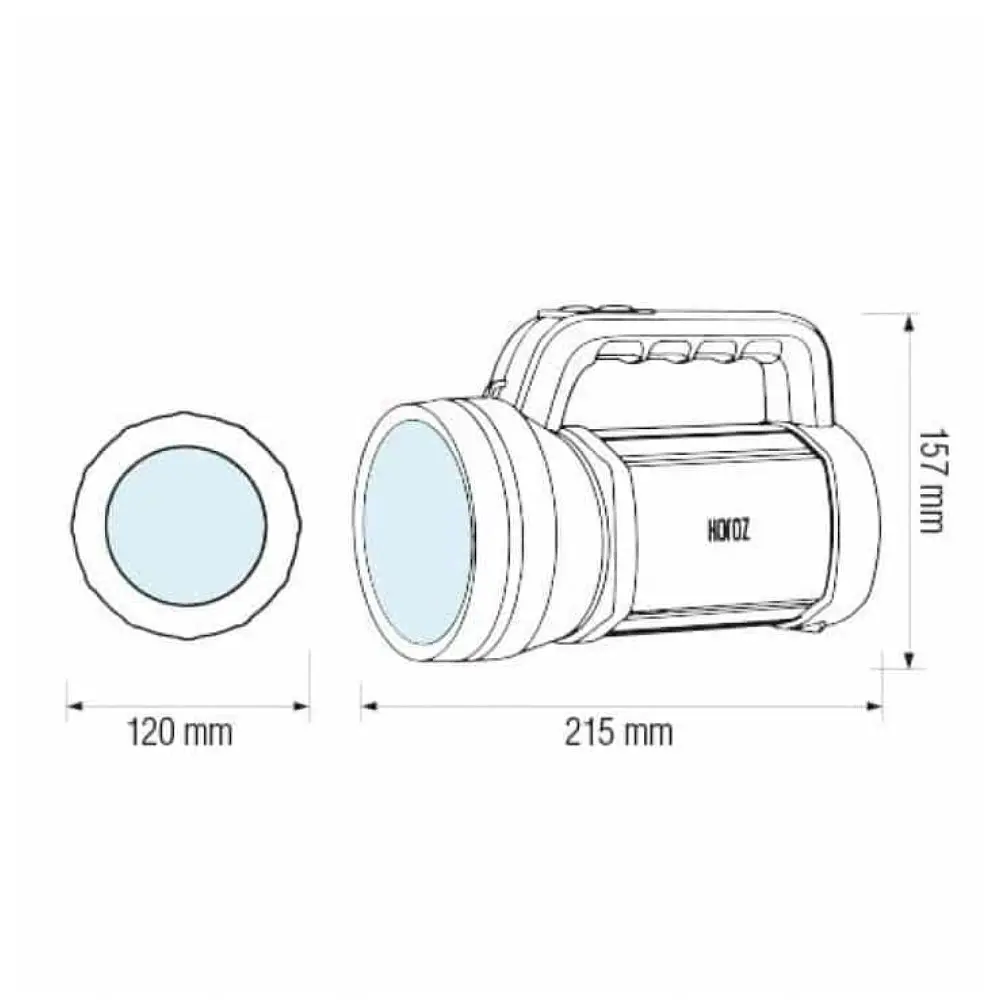 Ліхтарик світлодіодний ручний Horoz Electric RAUL-7 7W - фото 2