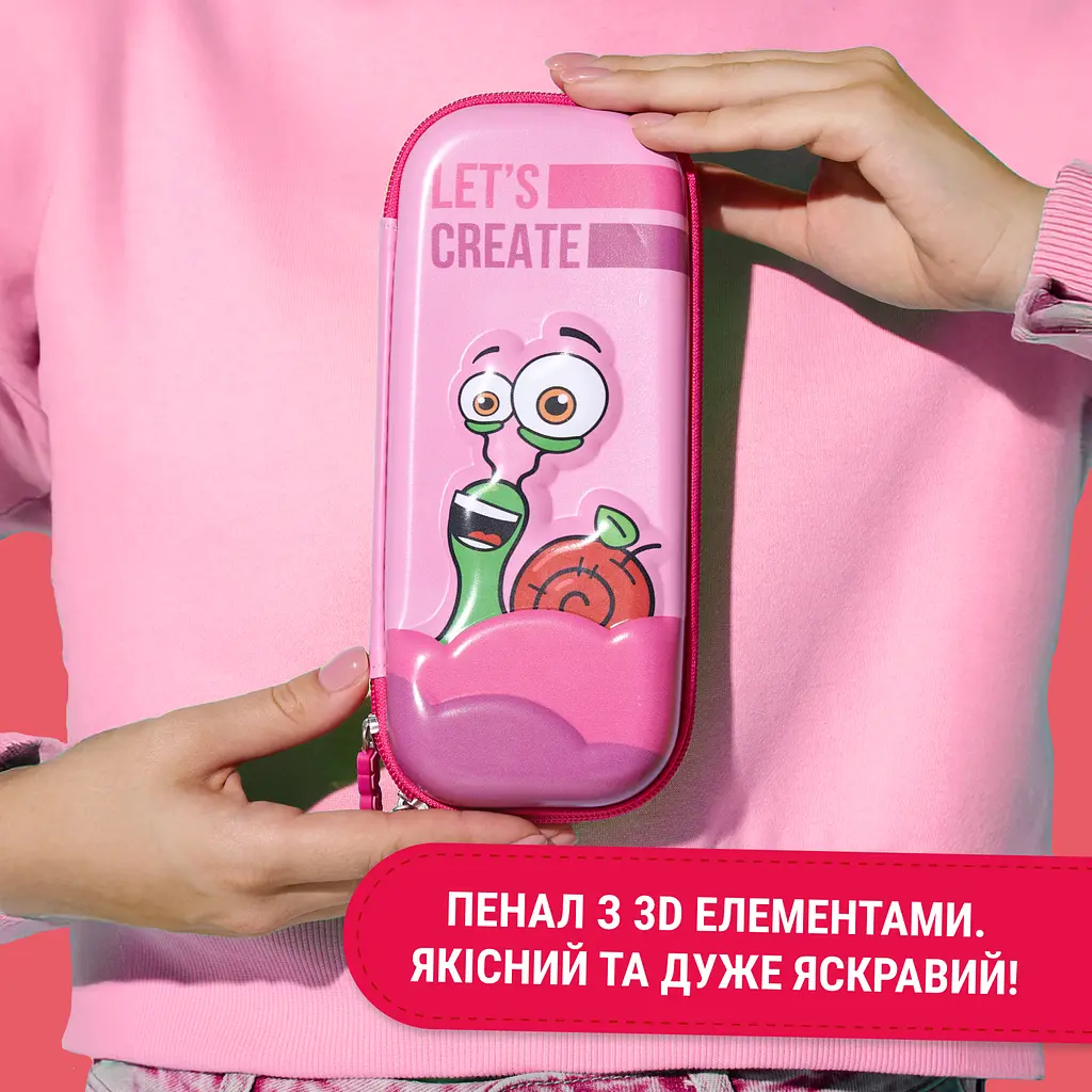 Пенал з 3D елементами BB SNL рожевий - фото 2