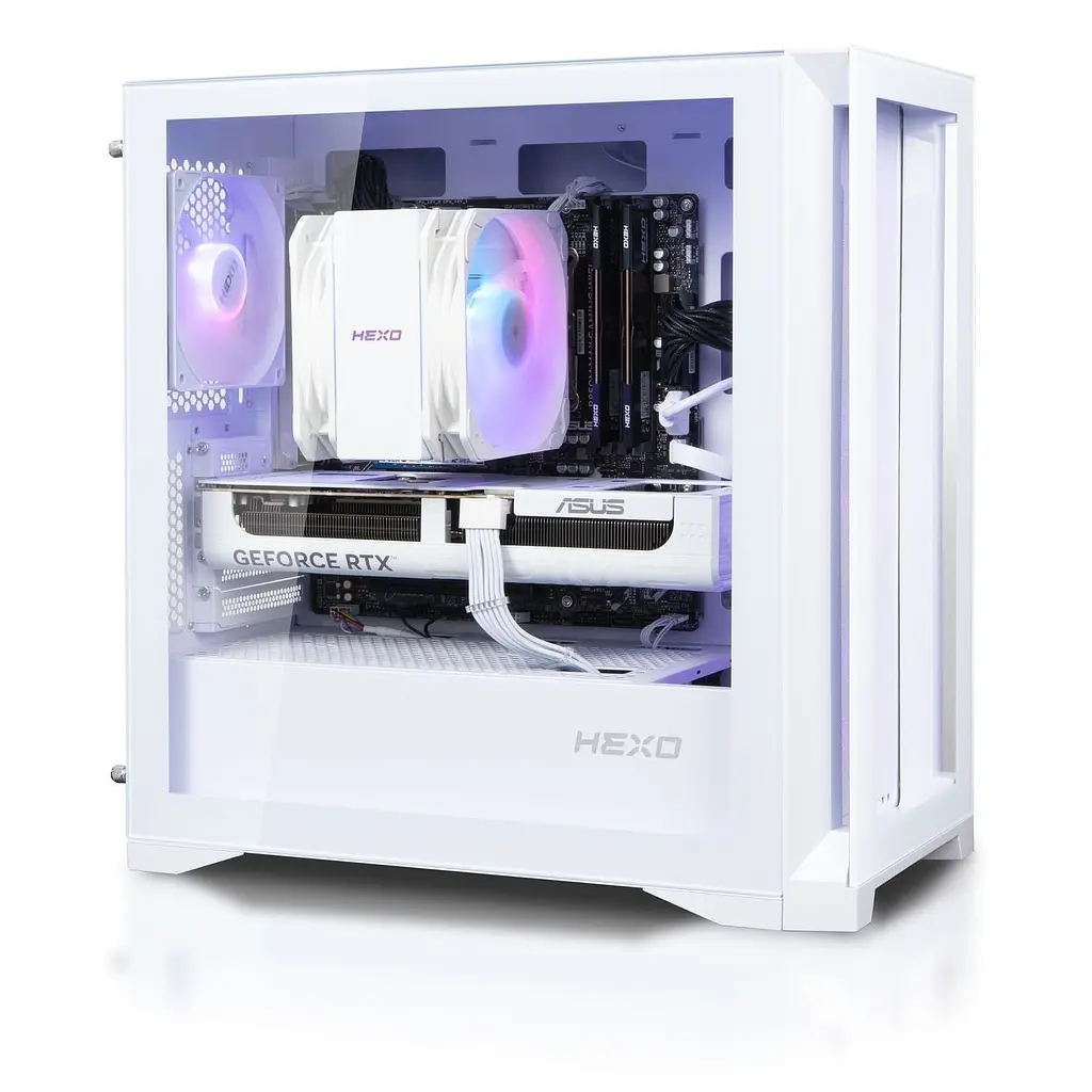 Комп'ютер HEXO Gaming TwinFront Pro (HGP-B850TF7700N507-D532S1TWH) White / AMD Ryzen 7 7700 (3.8-5.3), 8 ядер / NVIDIA GeForce RTX 5070 / 32 ГБ (DDR5) / 1024 ГБ (SSD) - фото 3