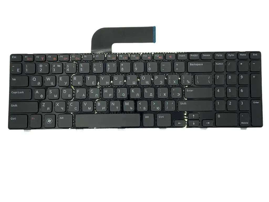 Клавіатура для ноутбука Dell Inspiron (M5110, M511R, N5110) Black, RU/EN - фото 2