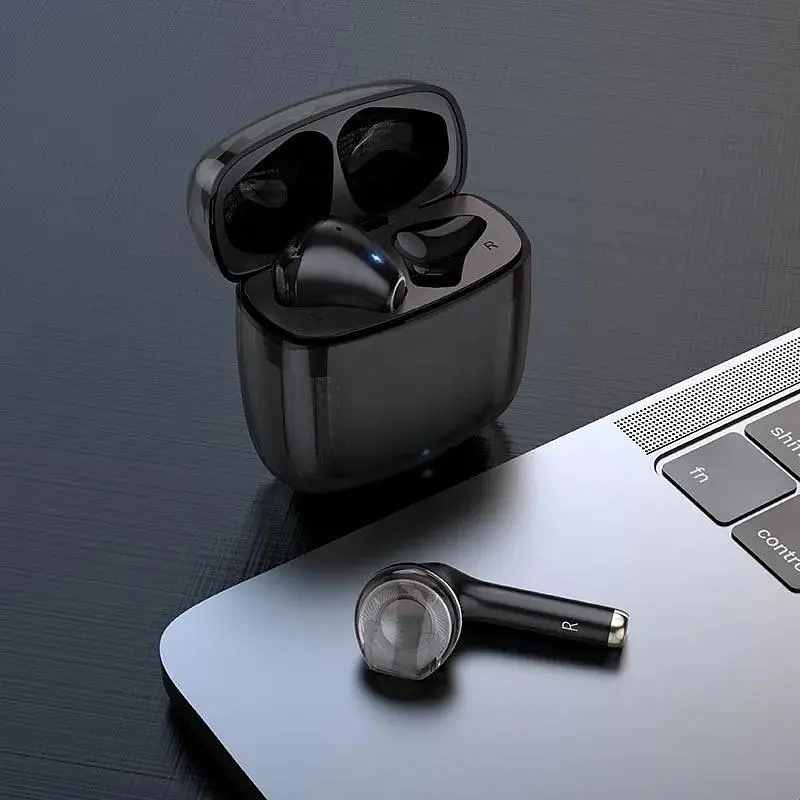 Беспроводные Bluetooth наушники Hoco EW15 Clear Explore Edition 5.1 черные - фото 3