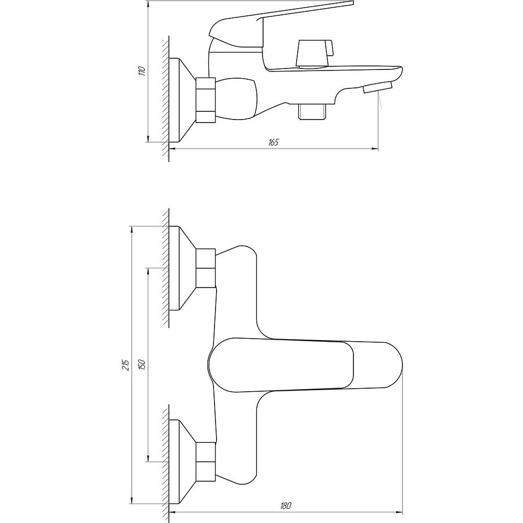 Змішувач для ванни Globus Lux Koln GLK-0102N (14953) - фото 7