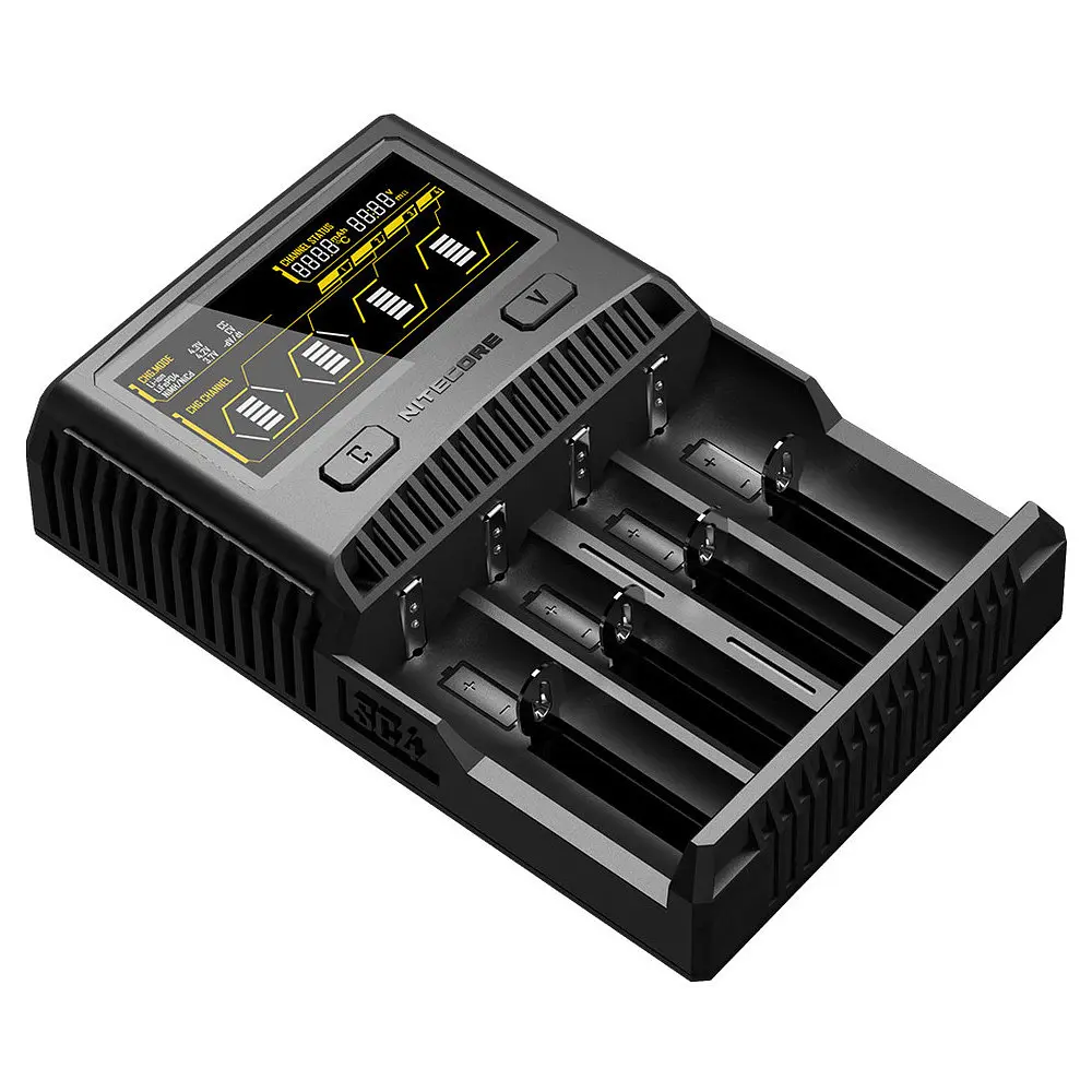 Зарядное устройство Nitecore SC4 для аккумуляторов (Ni-Cd Ni-Mh Li-Ion IMR LiFePO4) 220V-12V - фото 4
