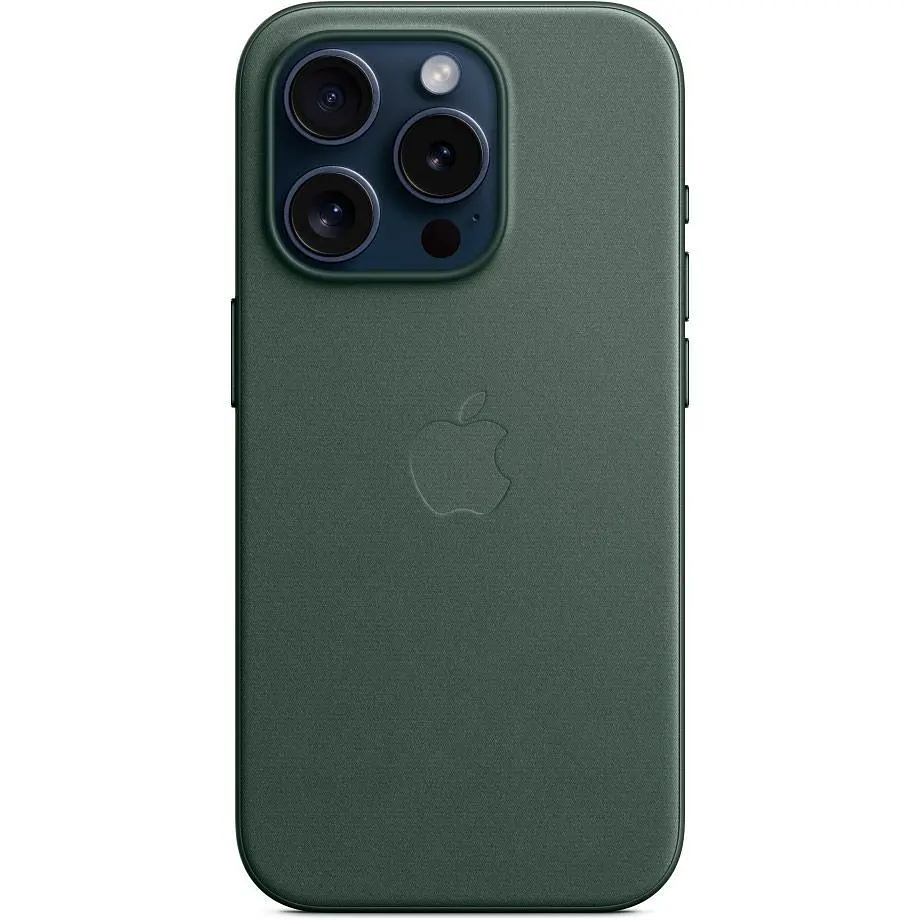 Чохол Apple FineWoven Case with MagSafe для iPhone 15 Pro Evergreen (MT4U3ZM/A) [92958] - фото 5