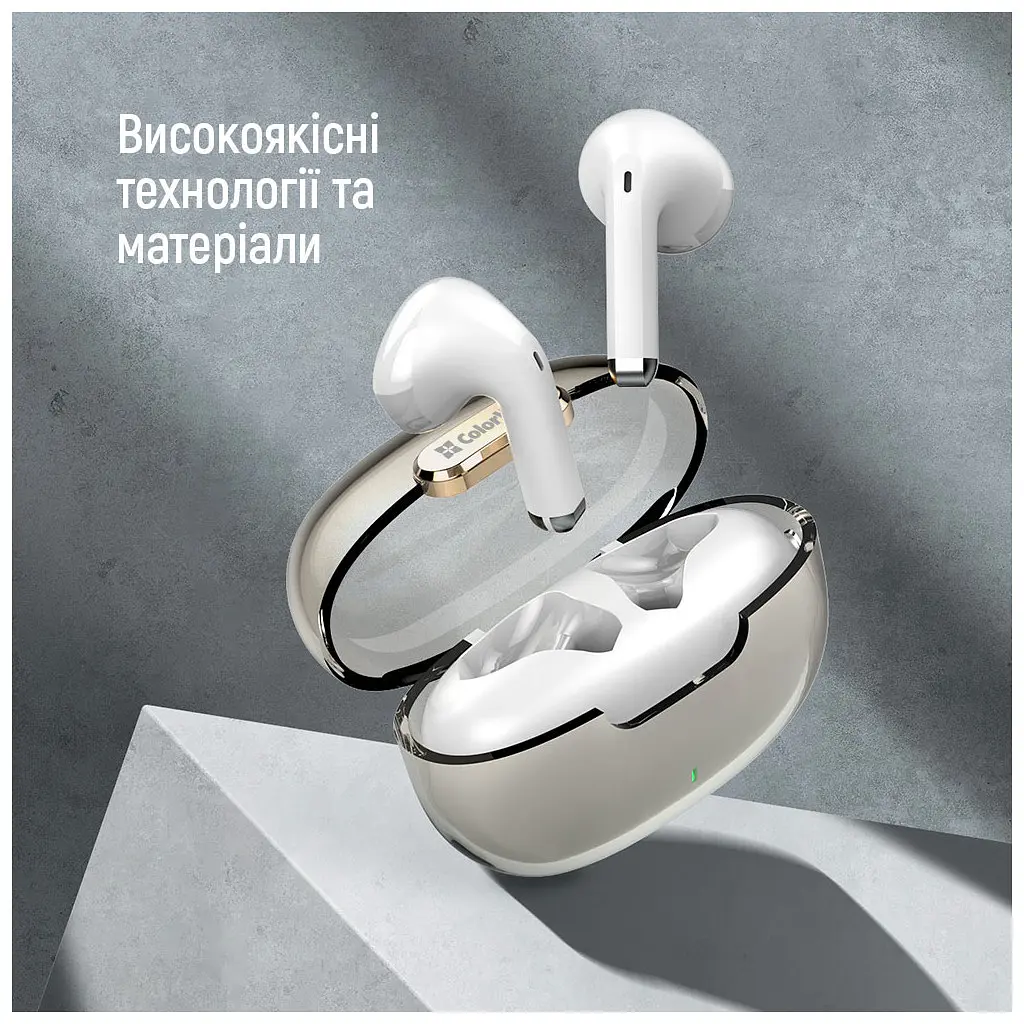 Наушники ColorWay Slim TWS-2 Earbuds White (CW-TWS2WT) - фото 8