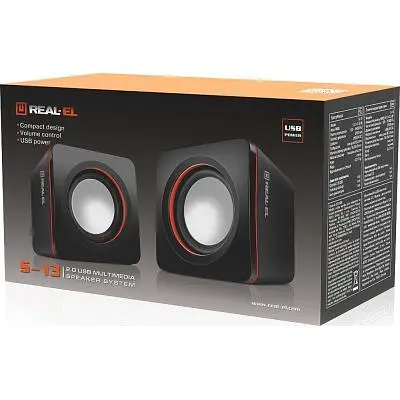 Акустична система REAL-EL S-13 USB Black (EL121100021) - фото 9