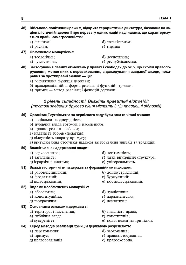Правознавство. Збірник різнорівневих тестових завдань. 10 клас - Святослав Ратушняк - фото 9