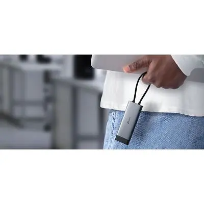 Концентратор TP-Link USB 3.0 6-in-1 2xUSB 3.0 + 1xUSB-C + 1xHDMI + 1xRJ45 + PD 100W (UH6120C) - фото 3