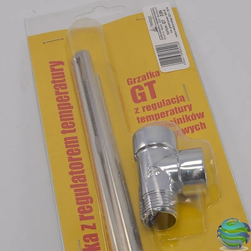 ТЭН для полотенцесушителя Heatpol GT-0.9 с терморегулятором 900 Вт Хром 30412 - фото 4