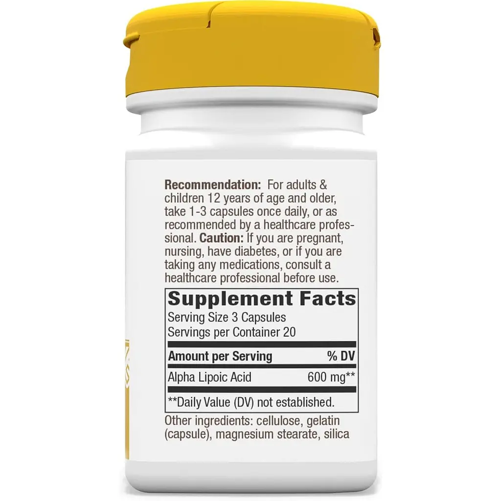 Альфа-ліпоєва кислота Nature's Way Alpha Lipoic Acid 60 капсул - фото 3