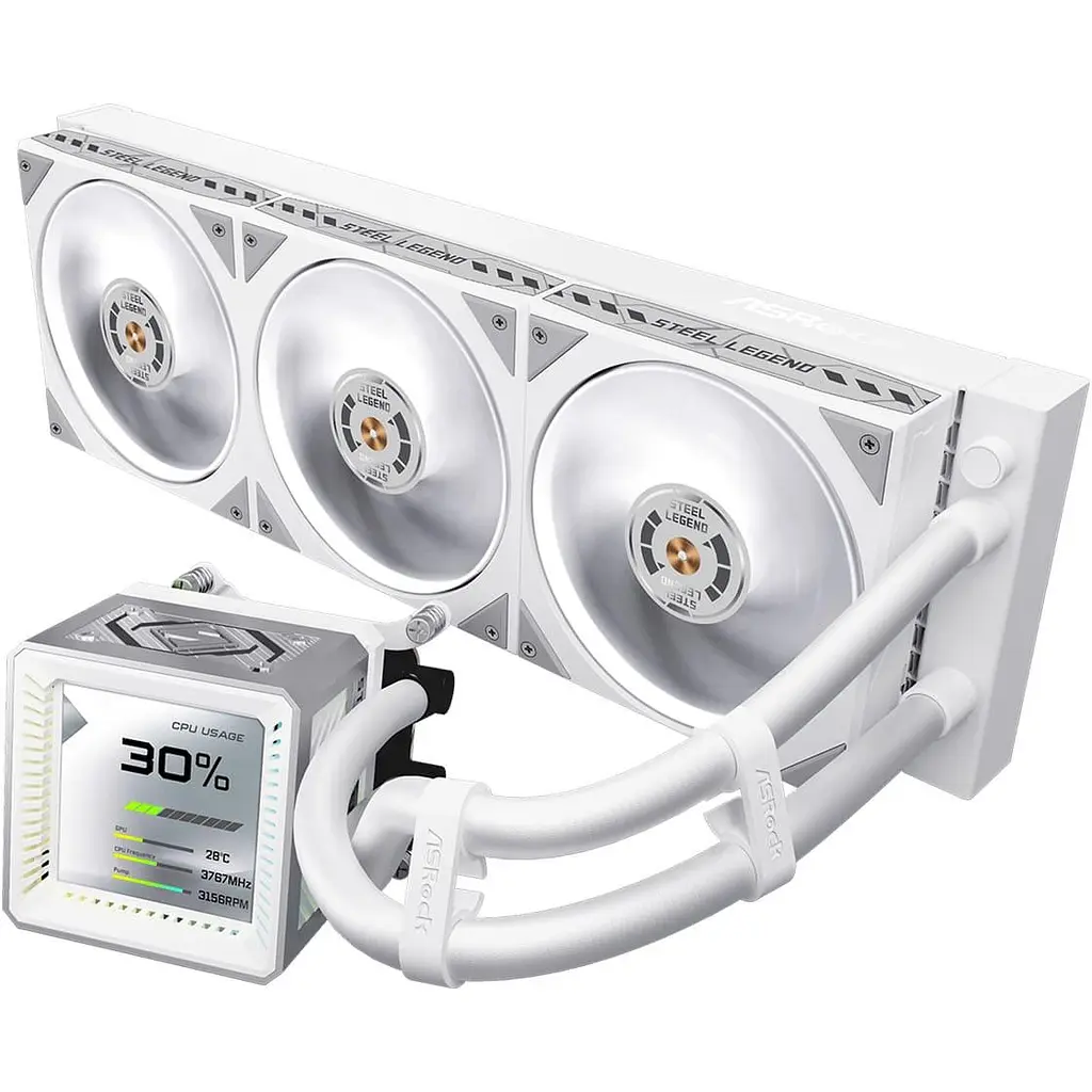 СВО ASRock Steel Legend 360 LCD White (Steel Legend 360 LCD) - фото 2