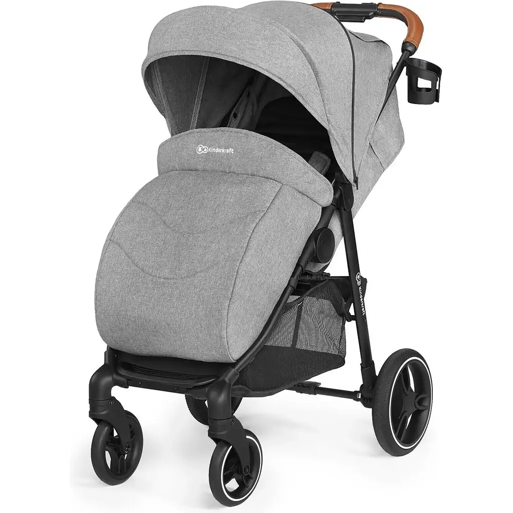 Прогулянкова коляска Kinderkraft Grande 2020 сіра (00-00158726) - фото 4