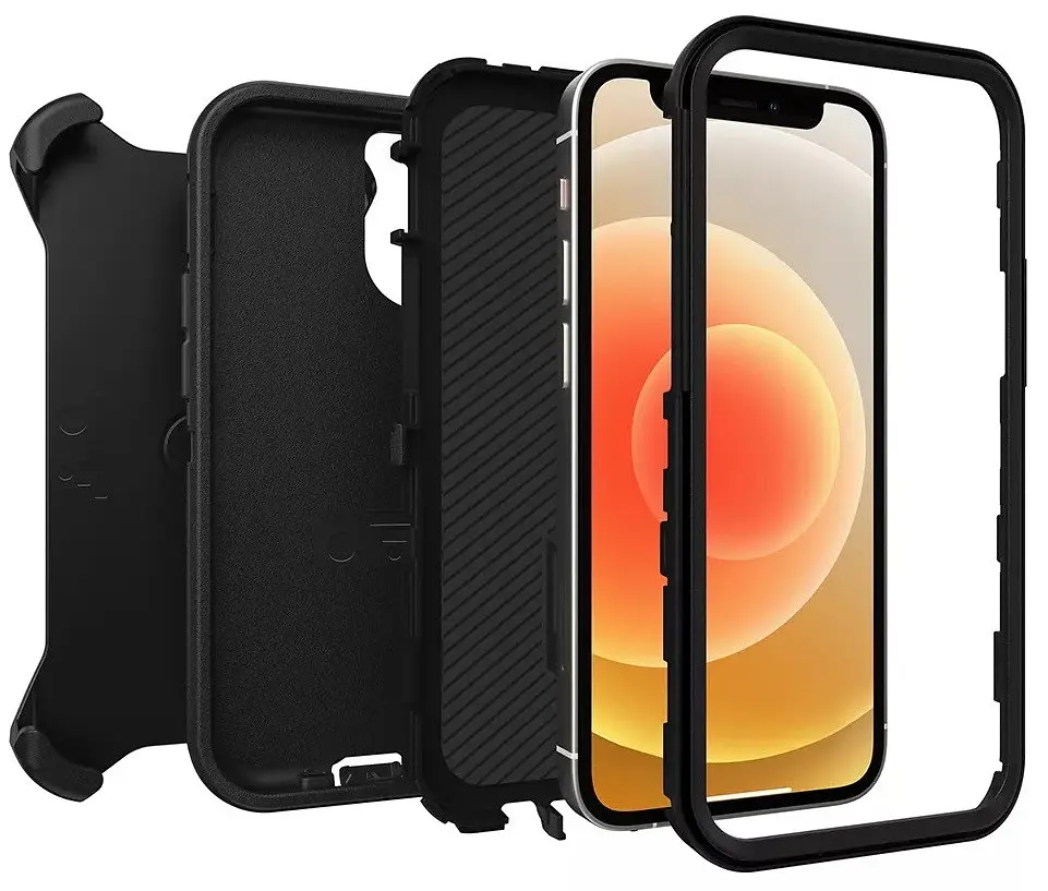 Чохол протиударний з кліпсою OtterBox Defender 77-65449 для iPhone 12 Pro Max (6.7") Black - фото 2