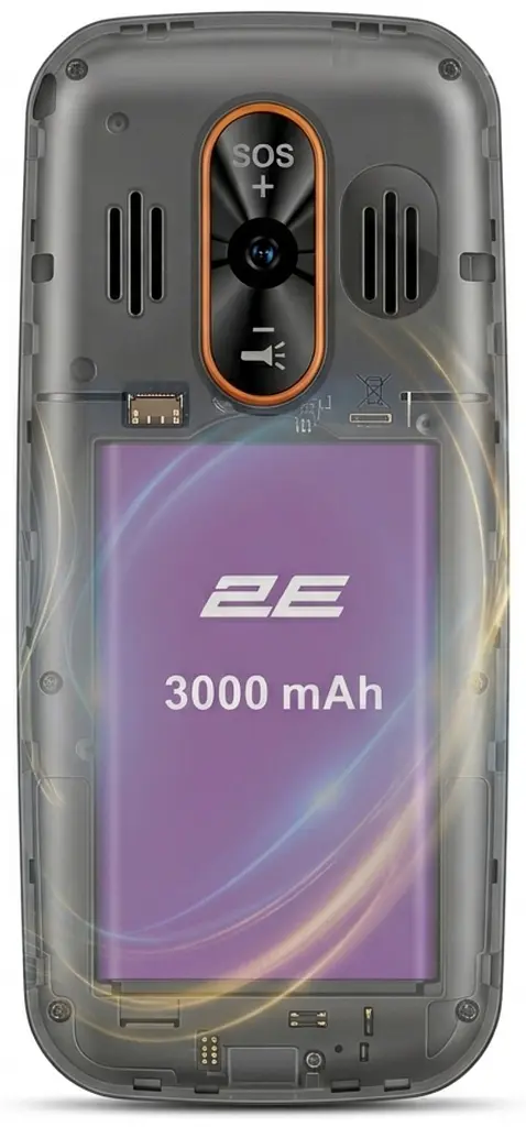 Мобільний телефон 2E E350 3.5" 2SIM, 3000 мАг, чорний - фото 8