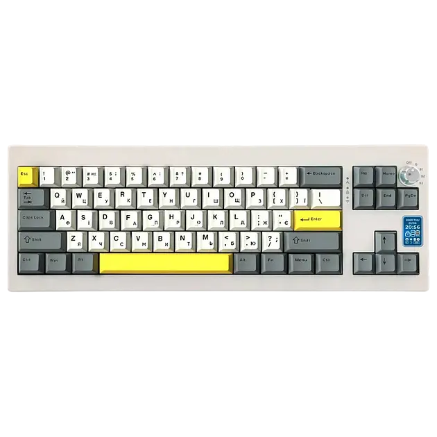 Клавіатура бездротова Epomaker Shadow-X Mulan Switch UA RGB White (SHX-W-M)