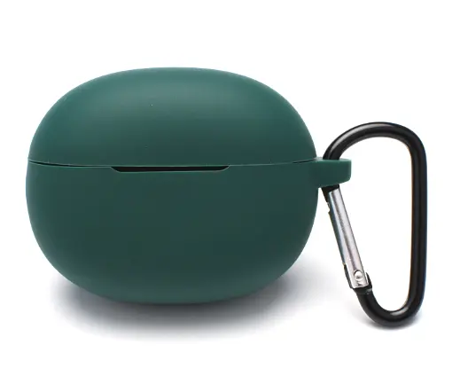Чохол-накладка DK для Realme Buds T100 Silicone Candy Friendly з карабіном (016038) (green) - фото 2