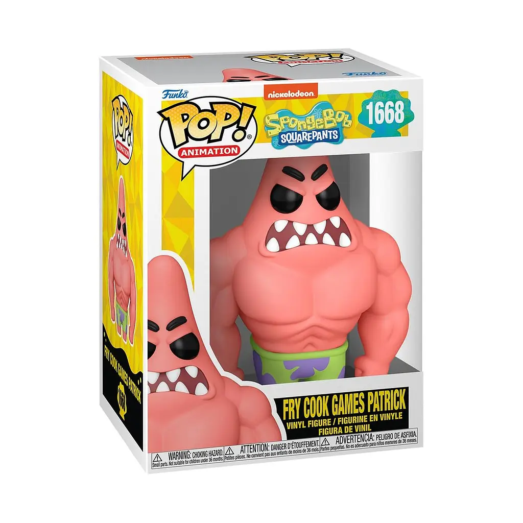 Фігурка Funko Pop Губка Боб Патрік SpongeBob Patrick 10 см SB P 1668 - фото 3