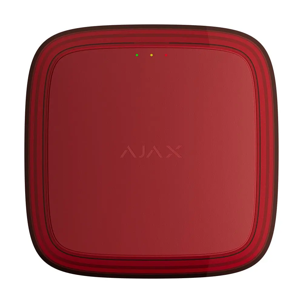 Бездротовий адресний пожежний оповіщувач світловий Ajax EN54 FireProtect (VAD) Jeweller Red (26-00657)