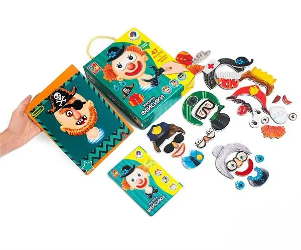 Магнітна гра Vladi Toys Фейсики 18х5х23 см пластикова - фото 2