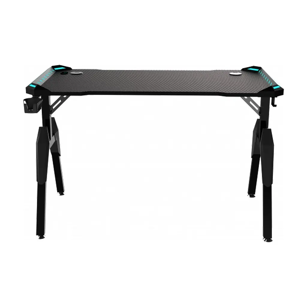 Комп'ютерний стіл GT Racer T-1247 (146x146x60x73) Black - фото 2