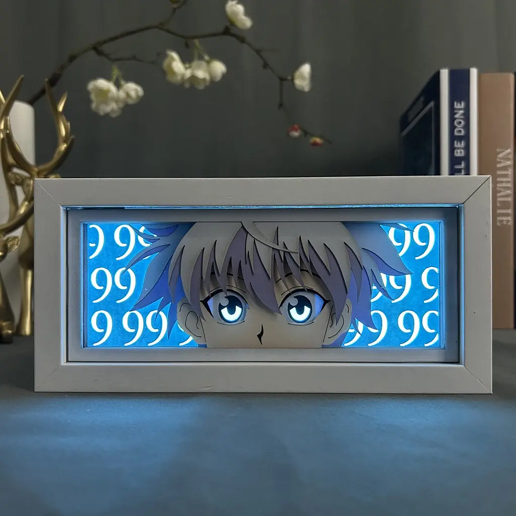 Світильник нічник 3D Хантер х Хантер Кіллуа Золдік Hunter x Hunter Killua Zoldyck 20 см NL3D HH KZ - фото 2