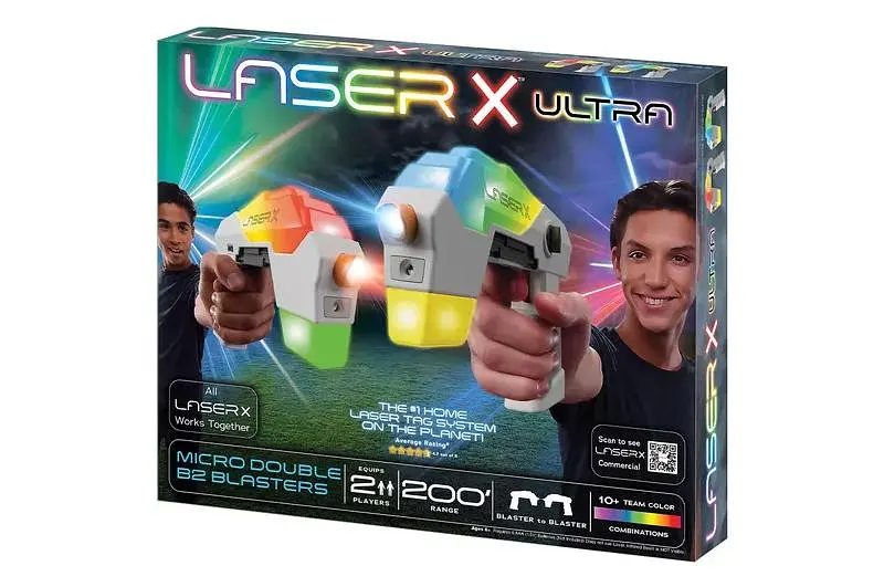 Ігровий набір для лазерних боїв два бластери Laser X Ultra Micro Double B2 Blasters 87551 - фото 4